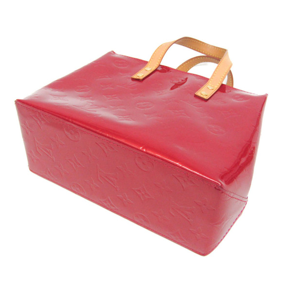 Louis Vuitton Monogram Vernis Reade PM M91990 Women's Handbag Pomme D'amour